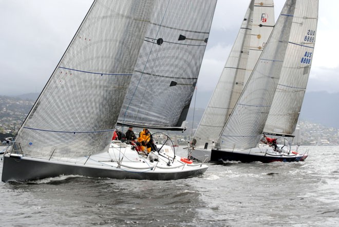 Farr 40 War Games gets a brilliant start on the River Derwent today. ©  Andrea Francolini Photography http://www.afrancolini.com/